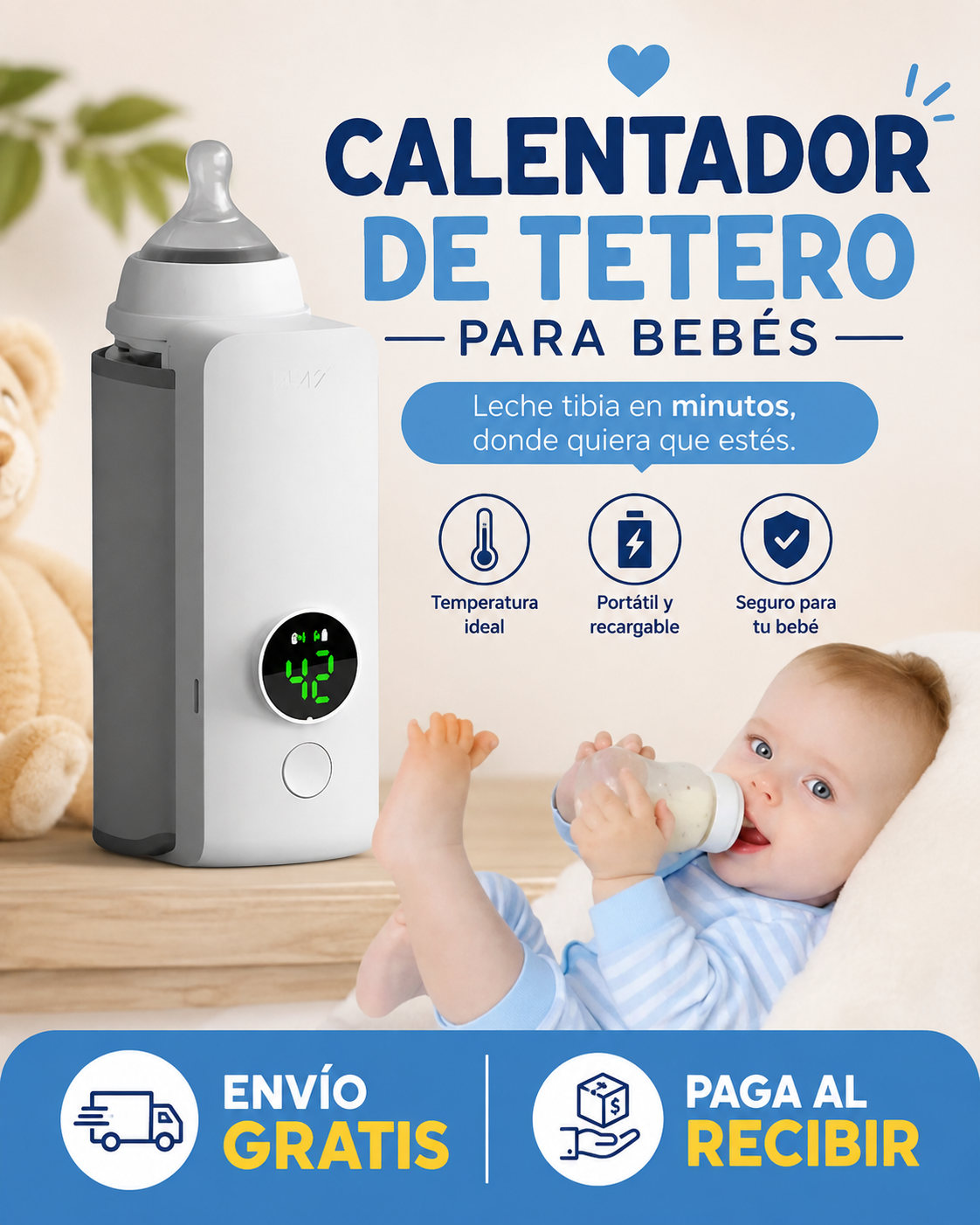 Calentador de tetero portatil
